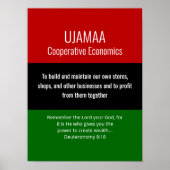 Modern UJAMAA Christelijk Kwanzaa Poster (Voorkant)