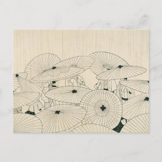 Modern Ukiyoe door Komura Settai Briefkaart (Voorkant)