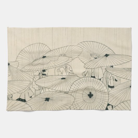 Modern Ukiyoe door Komura Settai Theedoek (Horizontaal)