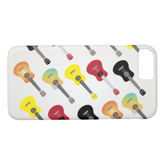 Modern Ukulele Musical iPhone 7 Hoesje (Achterkant (Horizontaal))