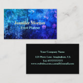 Modern Ultramarine Blue Paars Abstract Trendy Visitekaartje (Voorkant / Achterkant)