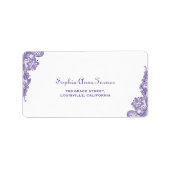 Modern ultraviolet huwelijk etiket (Voorkant)