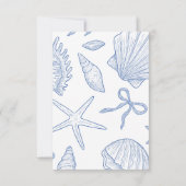 Modern Under The Sea You Soon Blue Boy Baby Shower Bedankkaart (Achterkant)