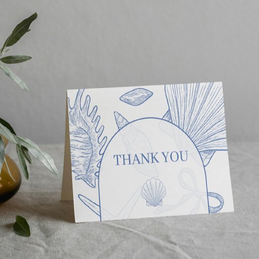 Modern Under The Sea You Soon Blue Boy Baby Shower Bedankkaart