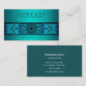 modern Underwater Beauty mandala blauw Visitekaartje (Voorkant / Achterkant)