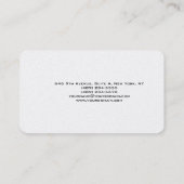 Modern, uniek, creatief, minimalistisch ontwerp visitekaartje (Achterkant)