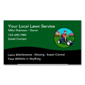 Modern Uniek Gazon Service Magnetisch Visitekaartj Magnetisch Visitekaartje (Voorkant)