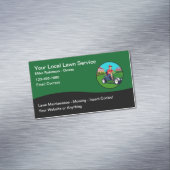 Modern Uniek Gazon Service Magnetisch Visitekaartj Magnetisch Visitekaartje (Voorbeeld)