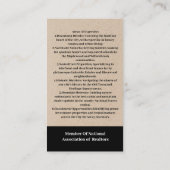 Modern & Uniek onroerend goed Visitekaartje (Achterkant)