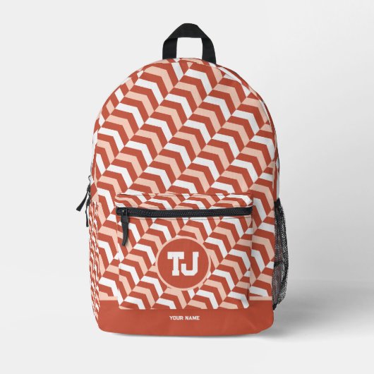 Modern Uniek Voetbal Minimalist Bedrukte Rugzak (Voorkant)