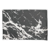 Modern Uniek Zwart Wit Marmeren Steen Patroon Kussensloop (Voorkant)