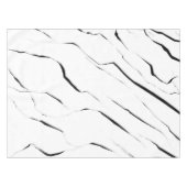 Modern uniek zwart wit marmerpatroon tafelkleed (Voorkant (Horizontaal))