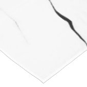 Modern uniek zwart wit marmerpatroon tafelkleed (Gekanteld)