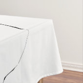 Modern uniek zwart wit marmerpatroon tafelkleed (Voorbeeld)