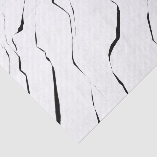 Modern uniek zwart wit marmerpatroon tissuepapier (Detail)