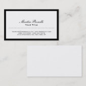 Modern uniek zwart-wit rendy Visitekaartje (Voorkant / Achterkant)