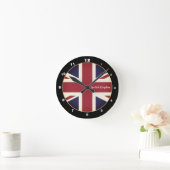Modern Union Jack Flag,  Brits, VK Ronde Klok (Huis)