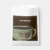 Modern Unique Art Coffee Shop Custom Text Bedankzakje (Voorkant)