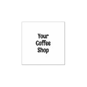 Modern Unique Art Coffee Shop Rewards Discount Rubberstempel (Afrduk)