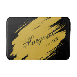 Modern Unique Bath Mat Featuring Custom Name Desig
