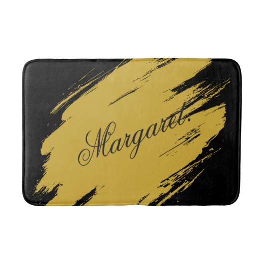Modern Unique Bath Mat Featuring Custom Name Desig (Voorkant)