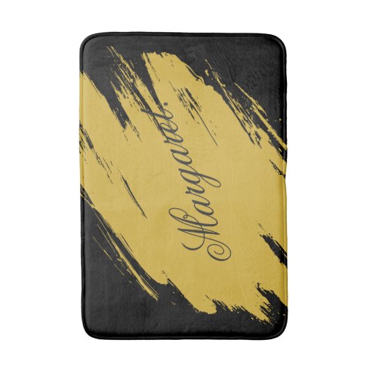Modern Unique Bath Mat Featuring Custom Name Desig (Voorkant Verticaal)