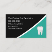Modern Unique Dentist Appointment Business Cards Visitekaartje (Voorkant)