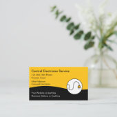 Modern Unique Electrician Business Cards Visitekaartje (Staand voorkant)