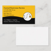 Modern Unique Electrician Business Cards Visitekaartje (Voorkant / Achterkant)
