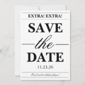 Modern Unique Newspaper Photo Quinceanera Kaart (Achterkant)