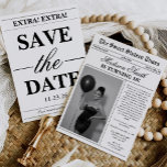 Modern Unique Newspaper Photo Sweet 16 Kaart<br><div class="desc">Celebrate this milestone in a fun and unforgettable way with a Unique Newspaper Photo Sweet 16 Invitation. Designed to look like a vintage newspaper, this creative invitation features bold headlines, playful “breaking news” sections, and a spotlight photo of the birthday girl. The layout makes her the star of her very...</div>