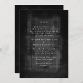 Modern Unisex Textured Pattern Wedding Kaart (Voorkant / Achterkant)