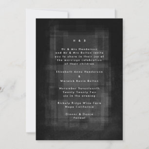 Modern Unisex Textured Pattern Wedding Kaart