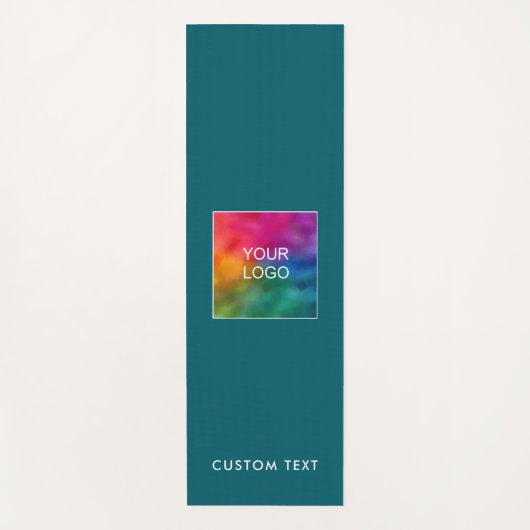 Modern Upload Company Logo Custom Text Monogram Yogamat (Voorkant)