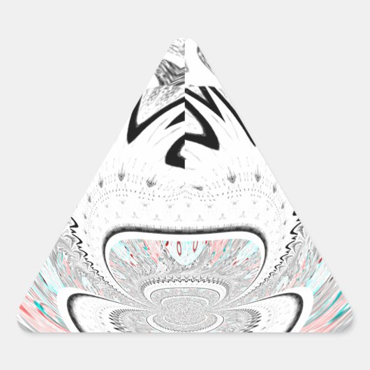 Modern Urban Ash Grey Flora Abstracte Patroon Kuns Sticker (Voorkant)