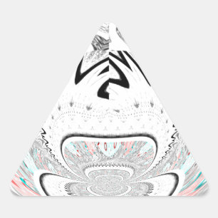 Modern Urban Ash Grey Flora Abstracte Patroon Kuns Sticker