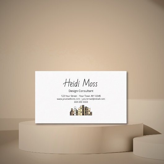 Modern Urban Design Consultant City Skyline Visitekaartje