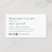 Modern Urban Design Custom Name Visitekaartje (Achterkant)