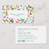 Modern Urban Design Custom Name Visitekaartje (Voorkant / Achterkant)