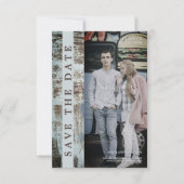 Modern Urban Grunge Romantic Engaged Couple (Voorkant)