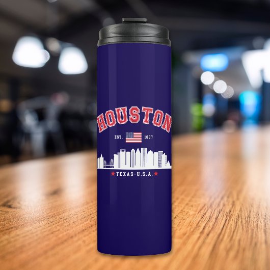 Modern Urban Houston Skyline  Thermosbeker