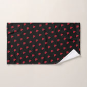 Modern Urban Red Hearts patroon Bad Handdoek (Handdoek)