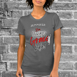 Modern Urban Script Grace Life Monogram Winnaar T-shirt