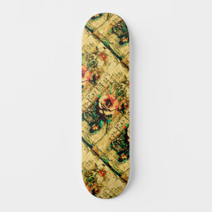 Modern Urban Street Art Geïnspireerd Bloemen Skate Persoonlijk Skateboard