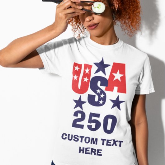 Modern USA 250e Verjaardag T-shirt