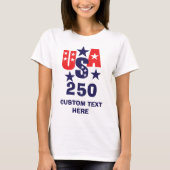 Modern USA 250e Verjaardag T-shirt (Voorkant)