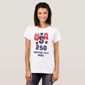 Modern USA 250e Verjaardag T-shirt (Voorkant volledig)