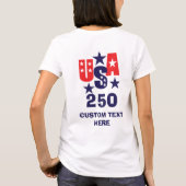Modern USA 250e Verjaardag T-shirt (Achterkant)