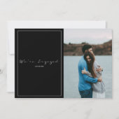 Modern uw blije foto, verloving aankondiging (Voorkant)