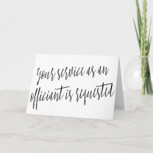 Modern "Uw dienst als ambtenaar wordt gevraagd"